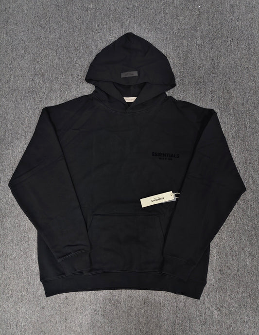 Fear of God Essentials Nylon
Fleece Hoodie 'Jet Black/Jet Black