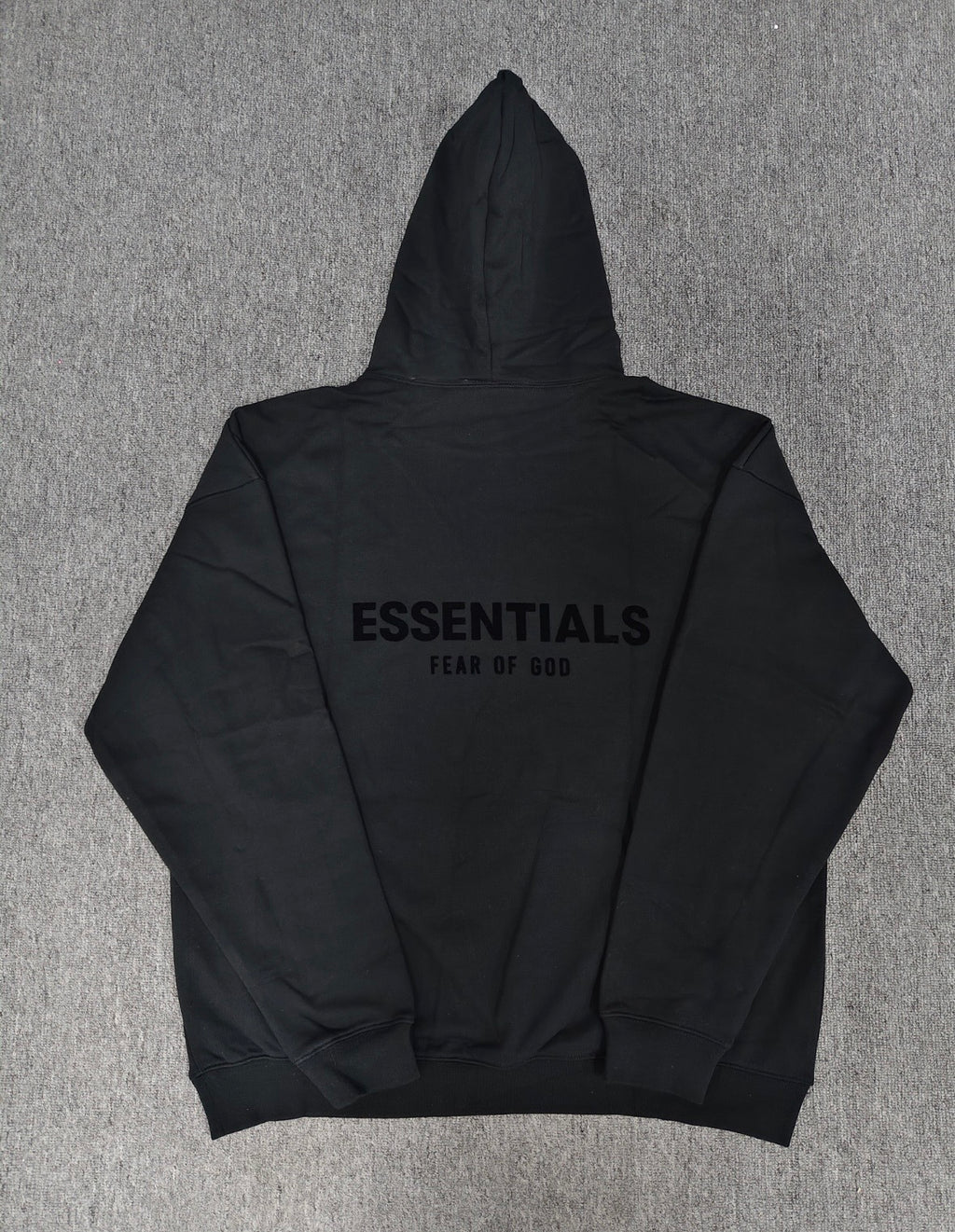 Fear of God Essentials Nylon
Fleece Hoodie 'Jet Black/Jet Black