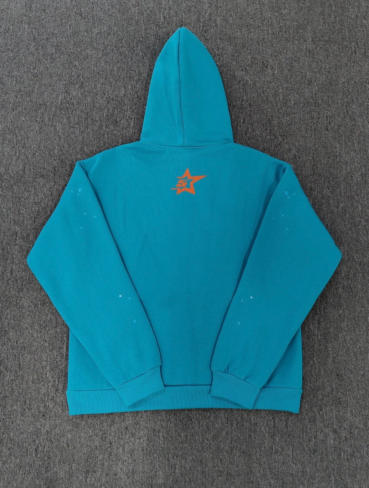 Sp5der Punk V2 Hoodie Cyan