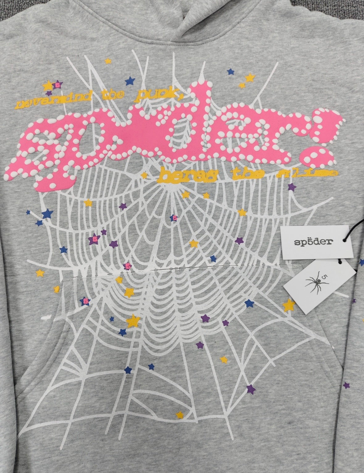 Spider Worldwide Men's Grey Hoodie