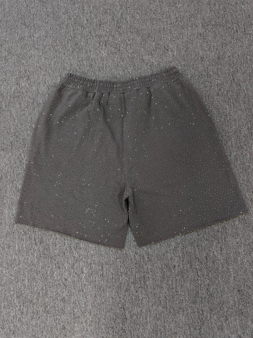 Multicolor Sp5der VVS shorts featuring all-over rhinestone details