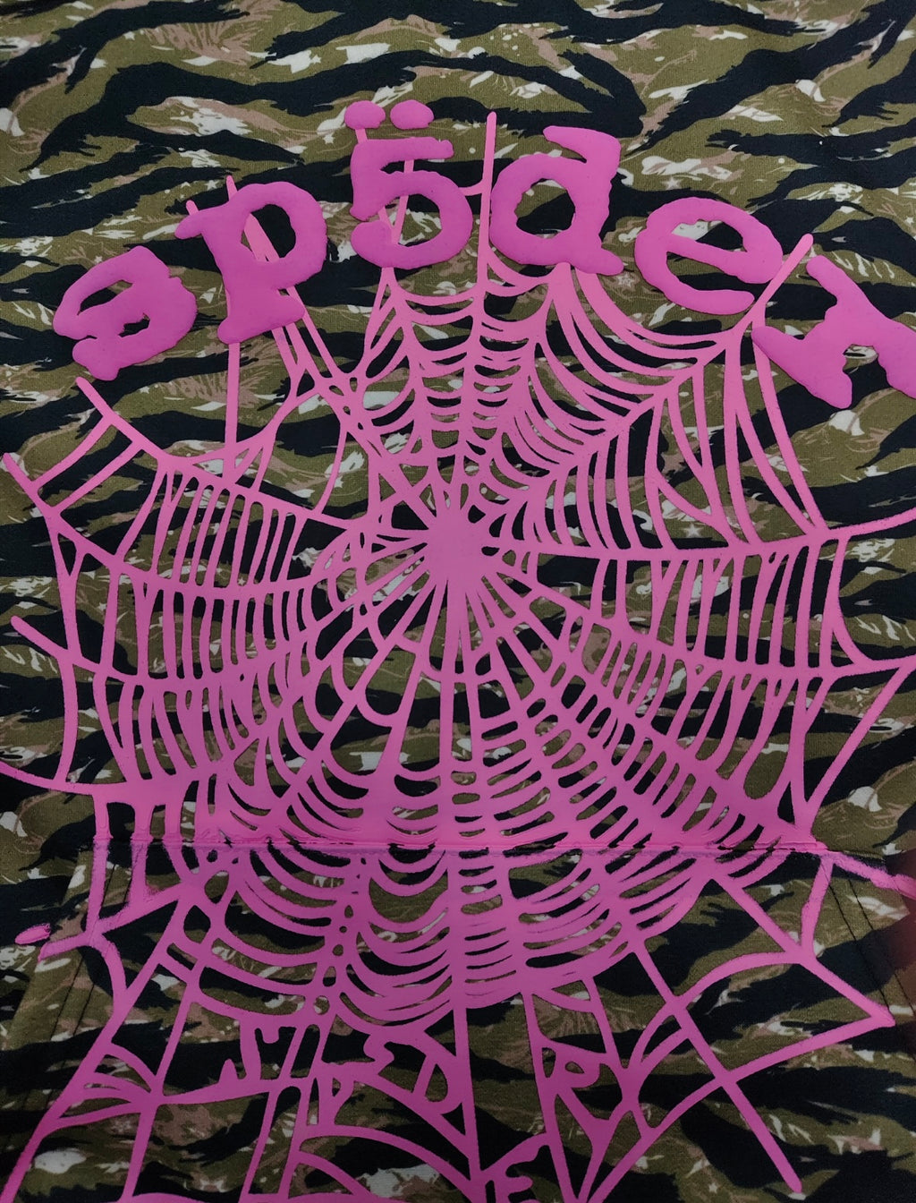 SP5DER OG Web V2 Tiger Camo hoodie