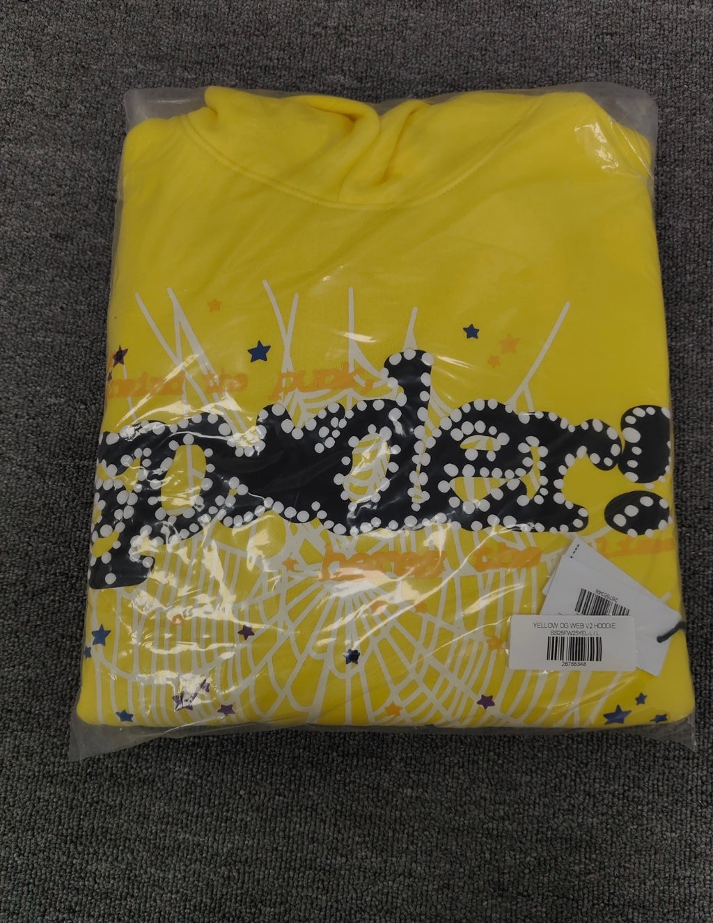 Sp5der Spider Hoodie Yellow OG Web V2