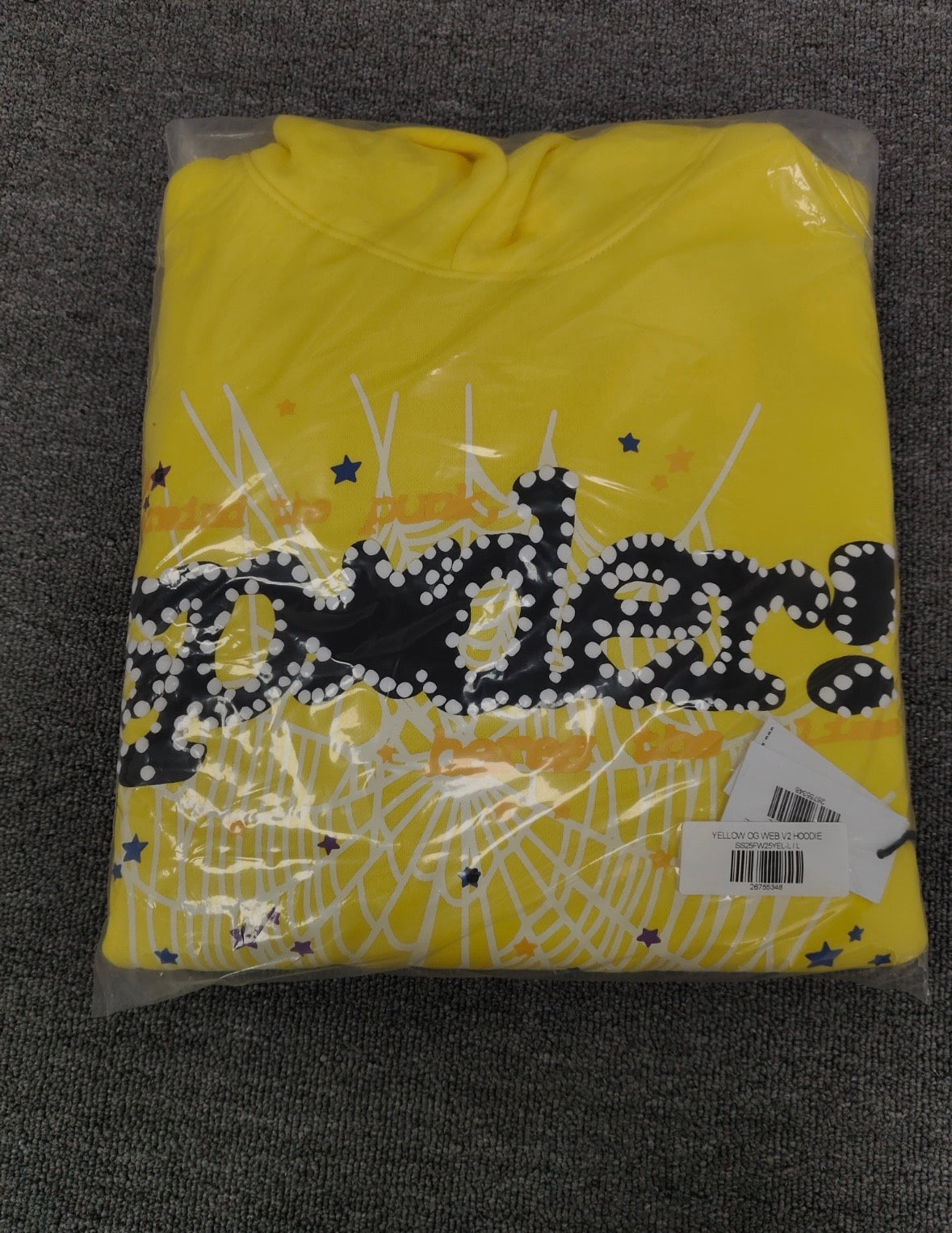 Sp5der Spider Hoodie Yellow OG Web V2