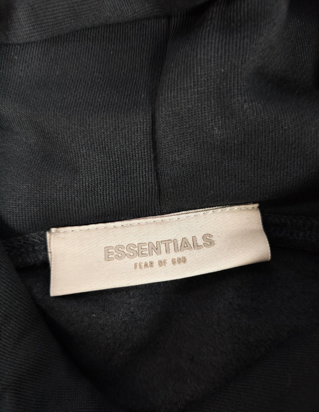 Fear of God Essentials Nylon
Fleece Hoodie 'Jet Black/Jet Black