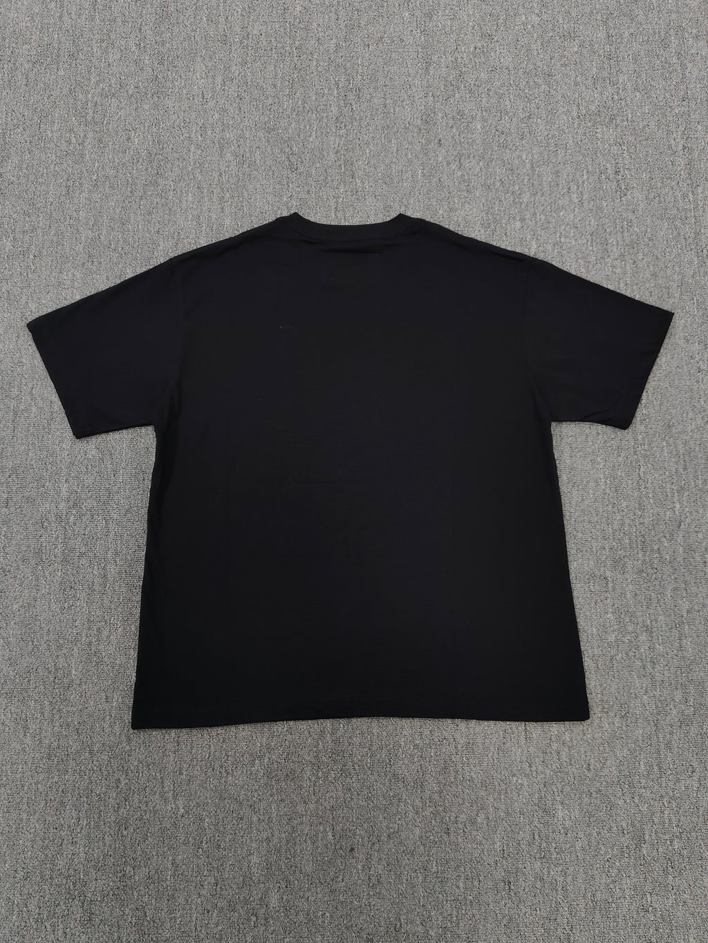 Sp5der Phantom OG Web Tee in black features a large gray spiderweb graphic on the chest