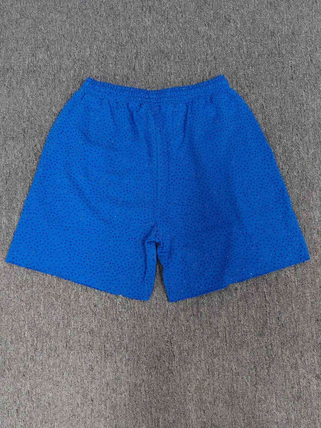 Multicolor Sp5der VVS shorts featuring all-over rhinestone details