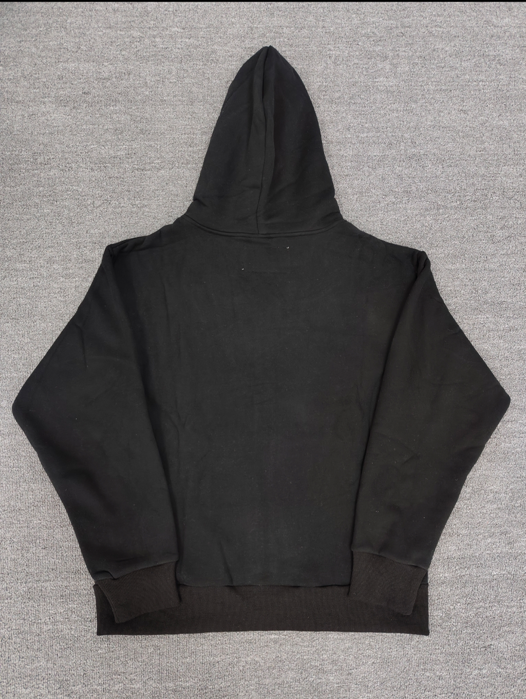 Sp5der OG Web V2 Phantom Zip Up hoodie features a black colorway with a prominent puff-printed web graphic on the front