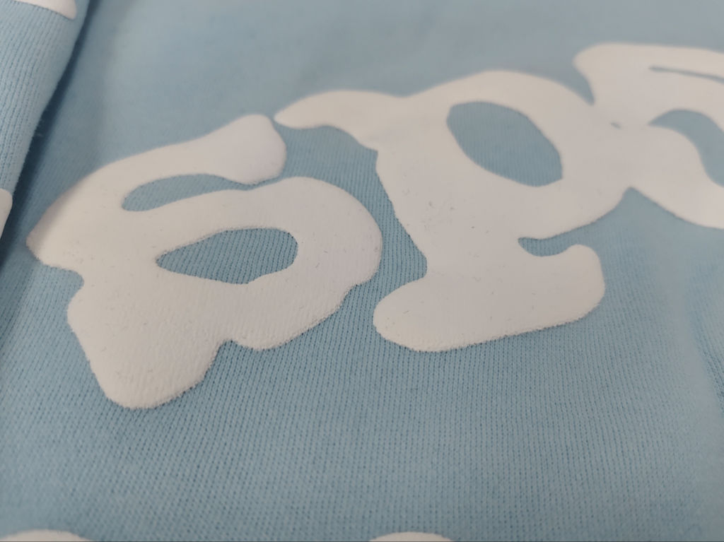 Sp5der Beluga V2 "Dusty Blue" hoodie.