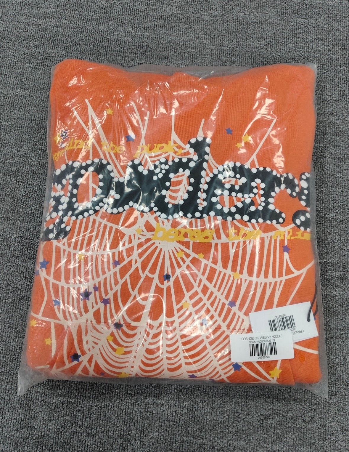 Spider Worldwide Men's Orange Hoodie