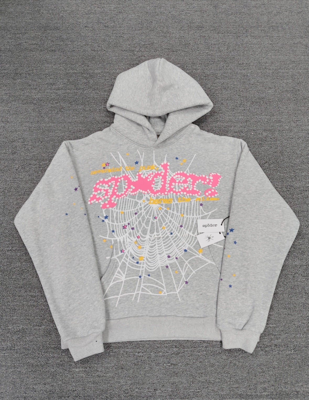 Spider Worldwide Men's Grey Hoodie