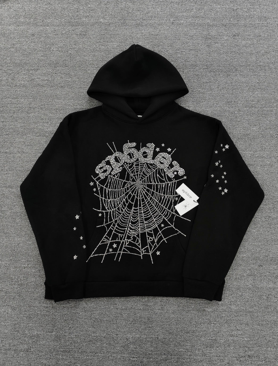 Sp5der OG Web Hoodie 'Black’