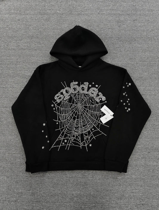 Sp5der OG Web Hoodie 'Black’