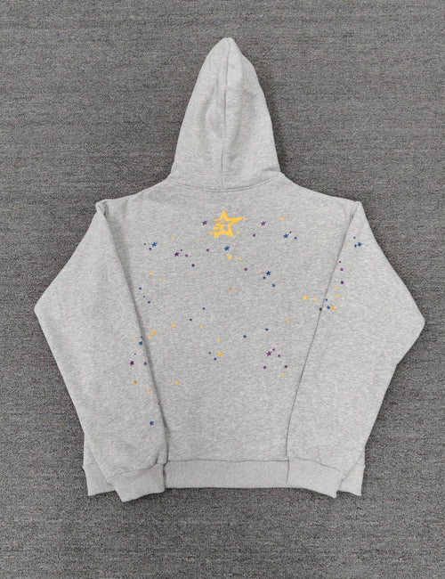 gray Spider Worldwide (SP5DER) web hoodie.