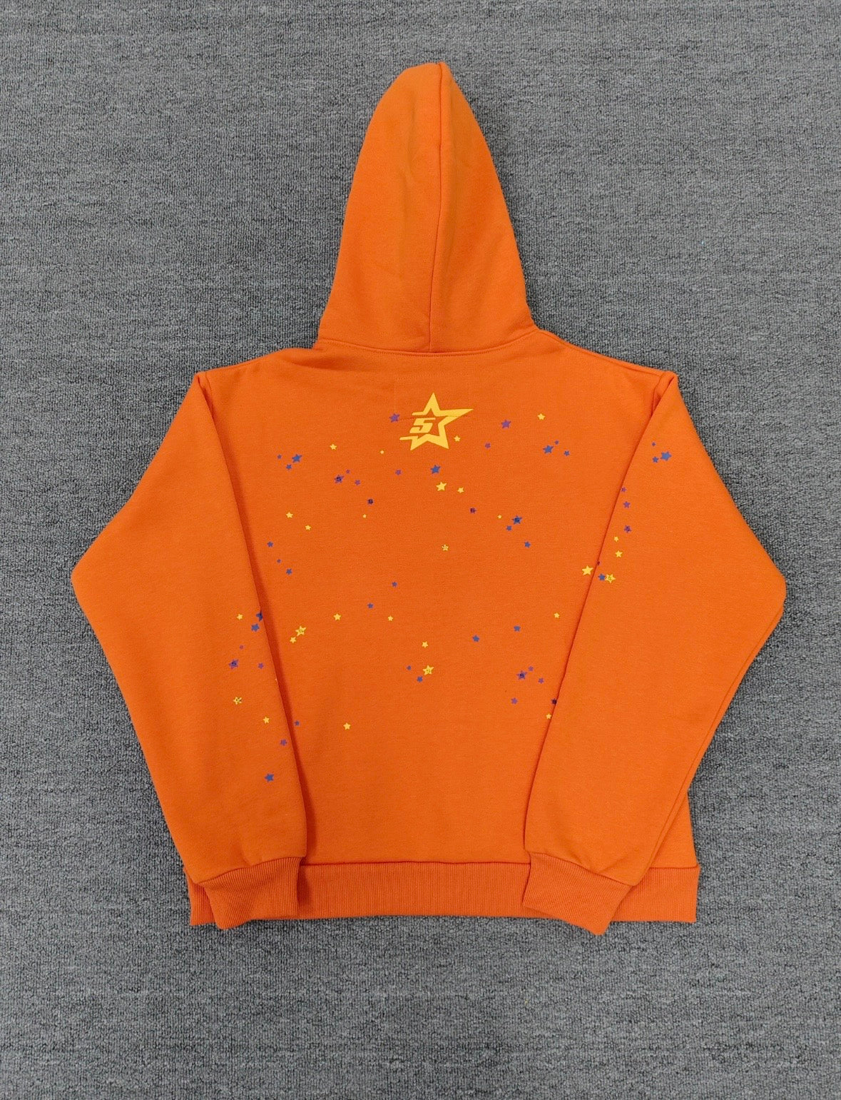 Spider Worldwide Men's Orange Hoodie