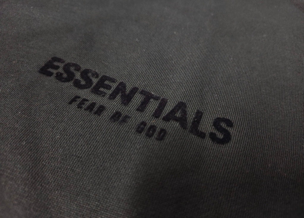 Fear of God Essentials Nylon
Fleece Hoodie 'Jet Black/Jet Black