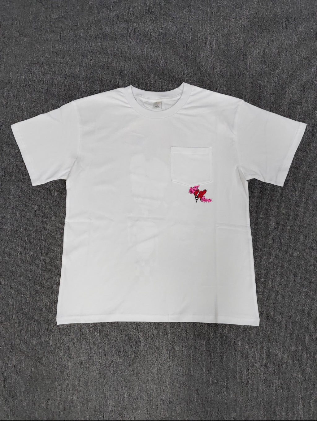white chrome hearts t-shirt a collaboration between artist Matty Boy and the brand Anti Promo.