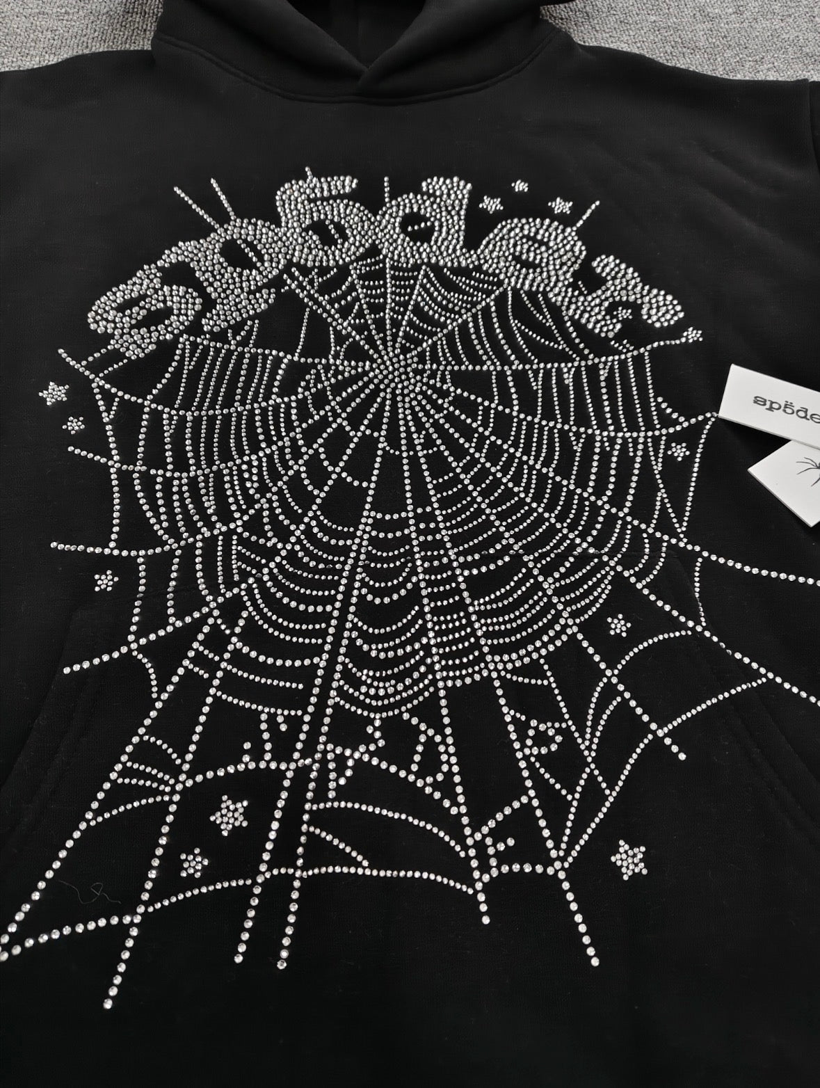 Sp5der OG Web Hoodie 'Black’
