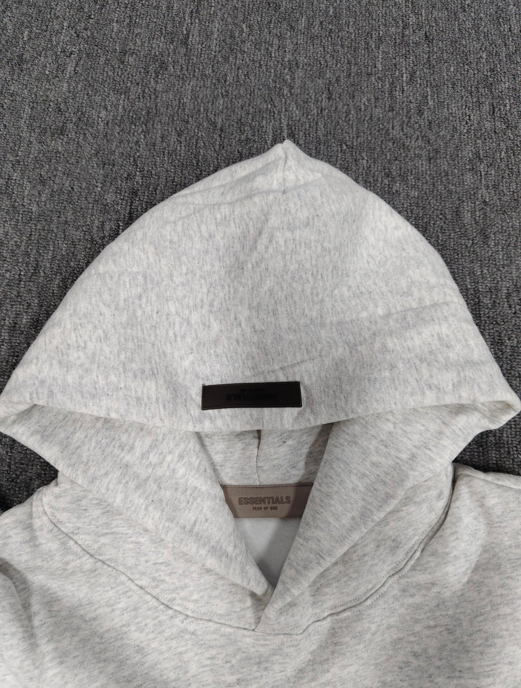Fear of God Essentials hoodie in the Light Oatmeal