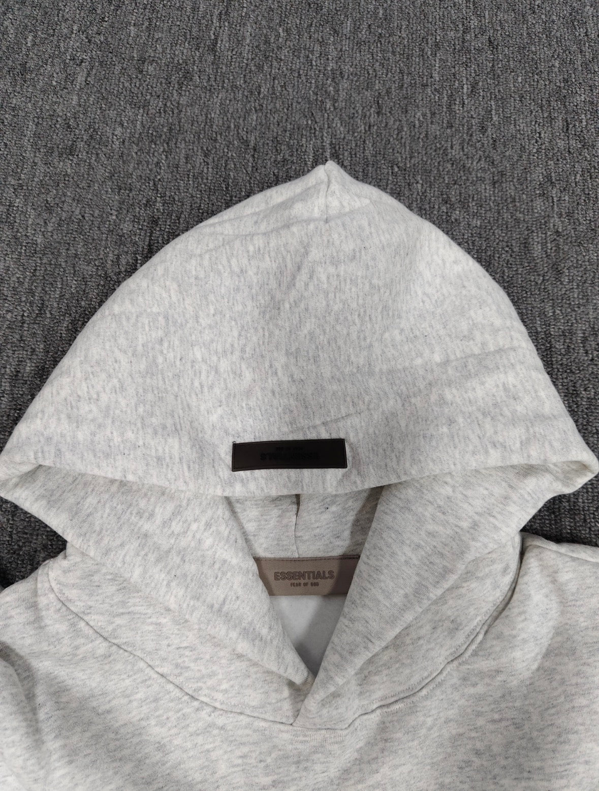 Fear of God Essentials hoodie in the Light Oatmeal