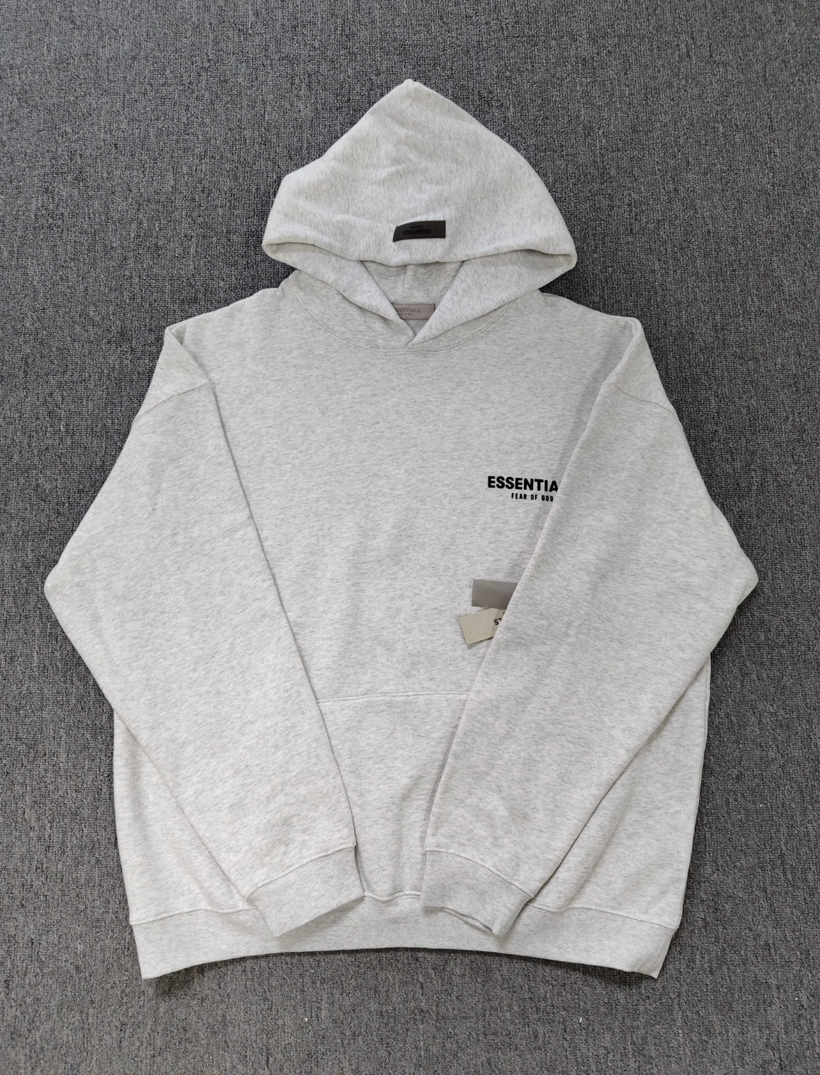 Fear of God Essentials hoodie in the Light Oatmeal