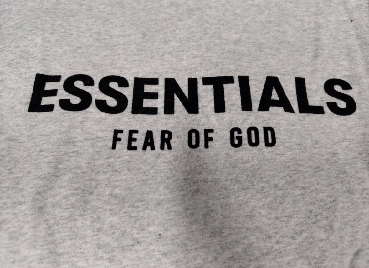 Fear of God Essentials hoodie in the Light Oatmeal
