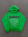 Sp5der Punk V2 Rhinestone
Hoodie 'Bright Green'